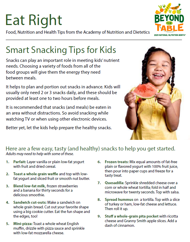 Smart Snacking Tips for Kids